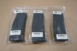 lot 96 image: 3 CAA 30 Round AR Magazines - .2235.56