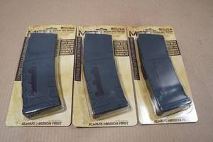 lot 101 image: 3 MFT 30 Round AR Magazines with Window - .2235.56.300 AAC