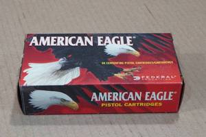 lot 154 image: 50 American Eagle 9mm Luger 115 Gr FMJ Ammo