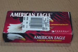 lot 171 image: 50 Federal American Eagle .380 Auto 95 Gr FMJ Ammo