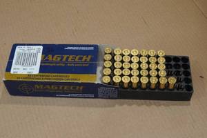 lot 173 image: 36 Magtech .44 Rem Mag 240 Gr SJSP Flat Ammo