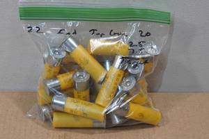 lot 204 image: 22 Federal Top Gun 20 Gauge 2-12 7.5 Shot Shotshells