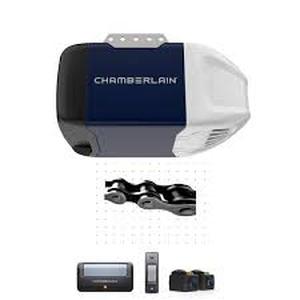 lot 23 image: Chamberlain 12 HP Heavy-Duty Chain Drive Garage Door Opener    Customer Returns See Pictures