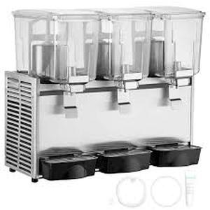 lot 48 image: SVOPES 9.6 Gal Ice Tea Drink Machine - 3 Tanks, 620W Stainless Steel Juice Dispenser with Thermostat for Restaurants & Parties  Customer Returns See Pictures