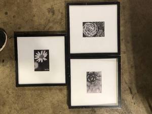 lot 22 image: StyleWell Espresso Modern Frame with White Matte Gallery Wall Picture Frames Set of 3    Customer Returns See Pictures
