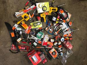 lot 55 image: Lot of Assorted Tools and Hardware Various Models and Conditions   Customer Returns See Pictures