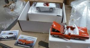 lot 31 image: TWO diecast 132 scale cars, 1953 Corvette and 1959 Impala