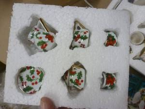 lot 36 image: Two porcelain mini tea sets