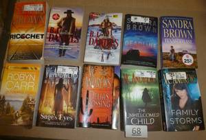 lot 68 image: 10 books for the price of 1 - Mystery, Thriller and Romance