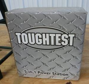 lot 84 image: New 5-in-1 power station, jump start, air compressor, light, outlet