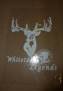 lot 85 image: About 70 whitetail legends deer decals and about 50 pins of various legendary deer