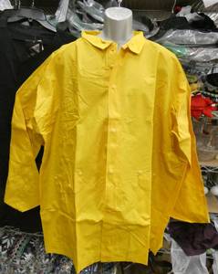 lot 92 image: Twelve size 4XL rain jackets - yellow