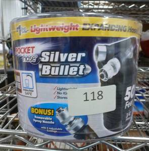 lot 118 image: New Silver bullet expanding garden hose 50 feet