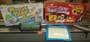 lot 187 image: Mouse Trap game, Magic Show, Glow station, Find items