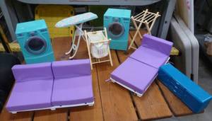 lot 191 image: American Girl washer and dryer, couch, etc