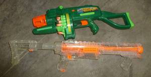 lot 200 image: TWO large NERF guns