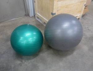 lot 249 image: 2 exercise balls