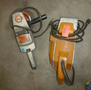 lot 255 image: Belt sander and Disc sander