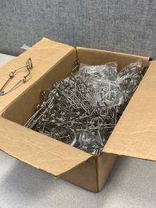 lot 32 image: Box of Finger Grip Test Tube Clamps