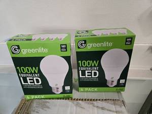 lot 9 image: Lot of Two Packs containing 8 LED 100W Light Bulbs (NEW)