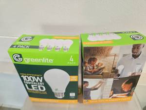 lot 12 image: Lot of Two Packs containing 8 High Efficiency LED 100W Light Bulbs (NEW)