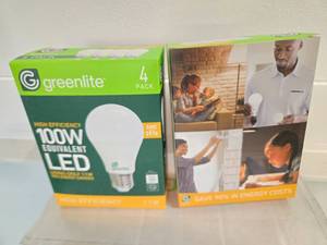 lot 14 image: Lot of Two Packs containing 8 High Efficiency LED 100W Light Bulbs (NEW)
