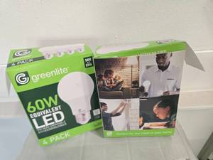 lot 21 image: Lot of Two Packs containing 8 LED 60W Light Bulbs (NEW)
