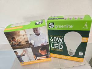 lot 28 image: Lot of Two Packs containing 8 High Efficiency LED 60W Light Bulbs (NEW)