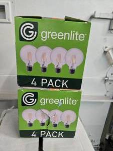 lot 29 image: Lot of Two Packs containing 8 Greenlite 4W Light Bulbs (NEW)