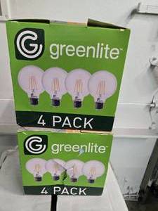 lot 31 image: Lot of Two Packs containing 8 Greenlite 4W Light Bulbs (NEW)