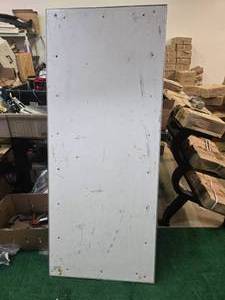 lot 63 image: Metalwood Folding table (USED) Dimension 72l x 30 w x 30H