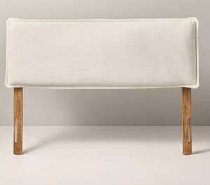 lot 58 image: Corduroy Upholstered Headboard Cream - Hearth & Hand with Magnolia