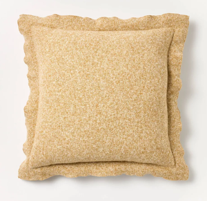 lot 312 image: LOT OF 2 Oversized Heather Square Throw Pillow - Threshold designed with Studio McGee