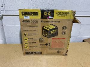 lot 88 image: Champion Power Equipment 4250-Watt Dual Fuel RV Ready Portable Open Frame Inverter Generator with Quiet Technology
