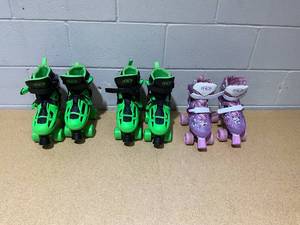 lot 236 image: LOT OF 3 Roller Derby Roller Skates