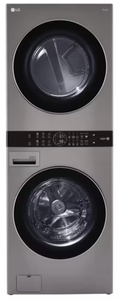 lot 2 image: LG Single Unit Front Load LG WashTower with Center Control 4.5 cu. ft. Washer and 7.4 cu. ft. Electric Dryer
