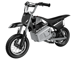 lot 17 image: Razor Dirt Rocket MX350 - Black with Decals, up to 14 mph, 24V Electric Dirt Bike for Child 8