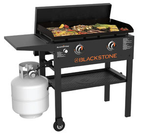 lot 32 image: Blackstone Original 2-Burner 28 Propane Omnivore Griddle with Hard Cover