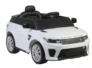 lot 38 image: Best Ride on Cars 12V Range Rover Powered Ride-On - White Plastic, 3 Years, 55 lbs Capacity