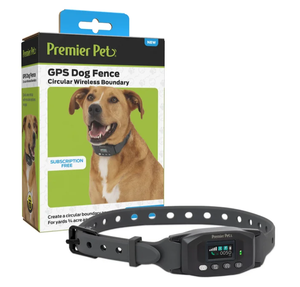 lot 100 image: Premier Pet GPS Dog Fence Colla, Circular Wireless Boundary, Rechargeable