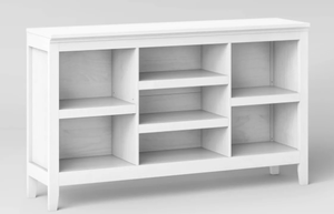 lot 103 image: 32 Carson Horizontal Bookcase with Adjustable Shelves - Threshold