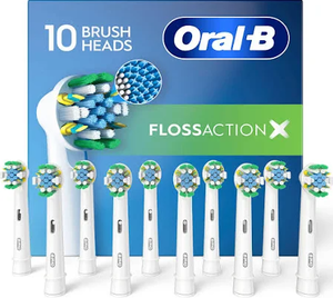lot 227 image: 10PCS Oral-B FlossAction X Electric Toothbrush Replacement Brush Heads