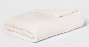 lot 378 image: 2PCS 55x80 Microplush Weighted Blanket with Removable Cover - Threshold