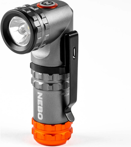lot 400 image: LOT OF 2 NEBO Franklin Swivel 600 Lumen COB LED Gray Rechargeable Handheld Work Light