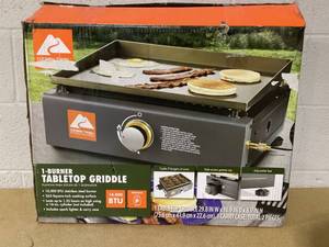lot 422 image: Ozark Trail 1 Burner Tabletop Propane Griddle