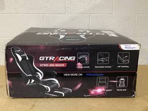 lot 429 image: GTRACING GTWD-200 Ergonomic Gaming Chair with Adjustable Pillows and Footrest