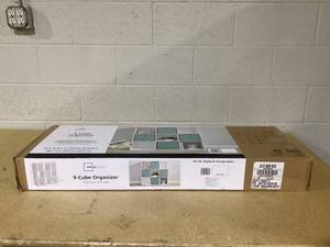 lot 442 image: Mainstays 9 Cube Storage Organizer