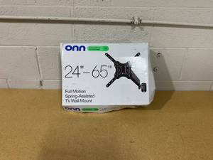 lot 377 image: Onn. Full Motion Spring-Assisted TV Wall Mount