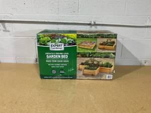 lot 169 image: Expert Gardener Outdoor Wood Garden Bed, 7.4 ft L x 2 ft W x 10.6 in H