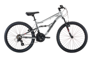 lot 39 image: Mongoose 24 Limestone Silver Mountain Bike 21 Speed